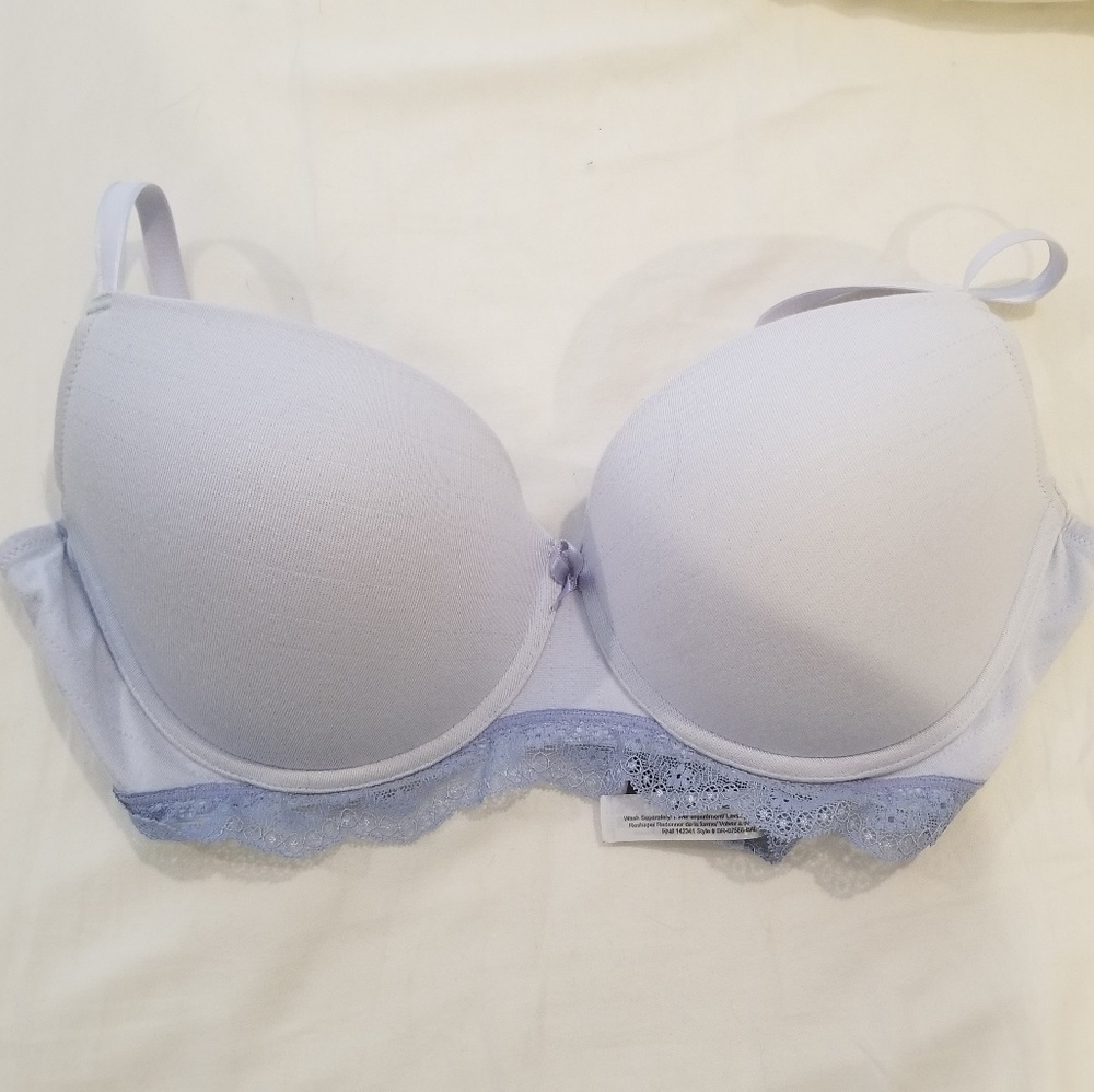 Adore me light blue push up bra